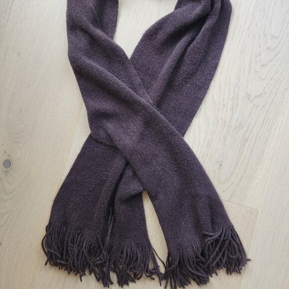 Super soft brown winter scarf - Picture 2 of 4
